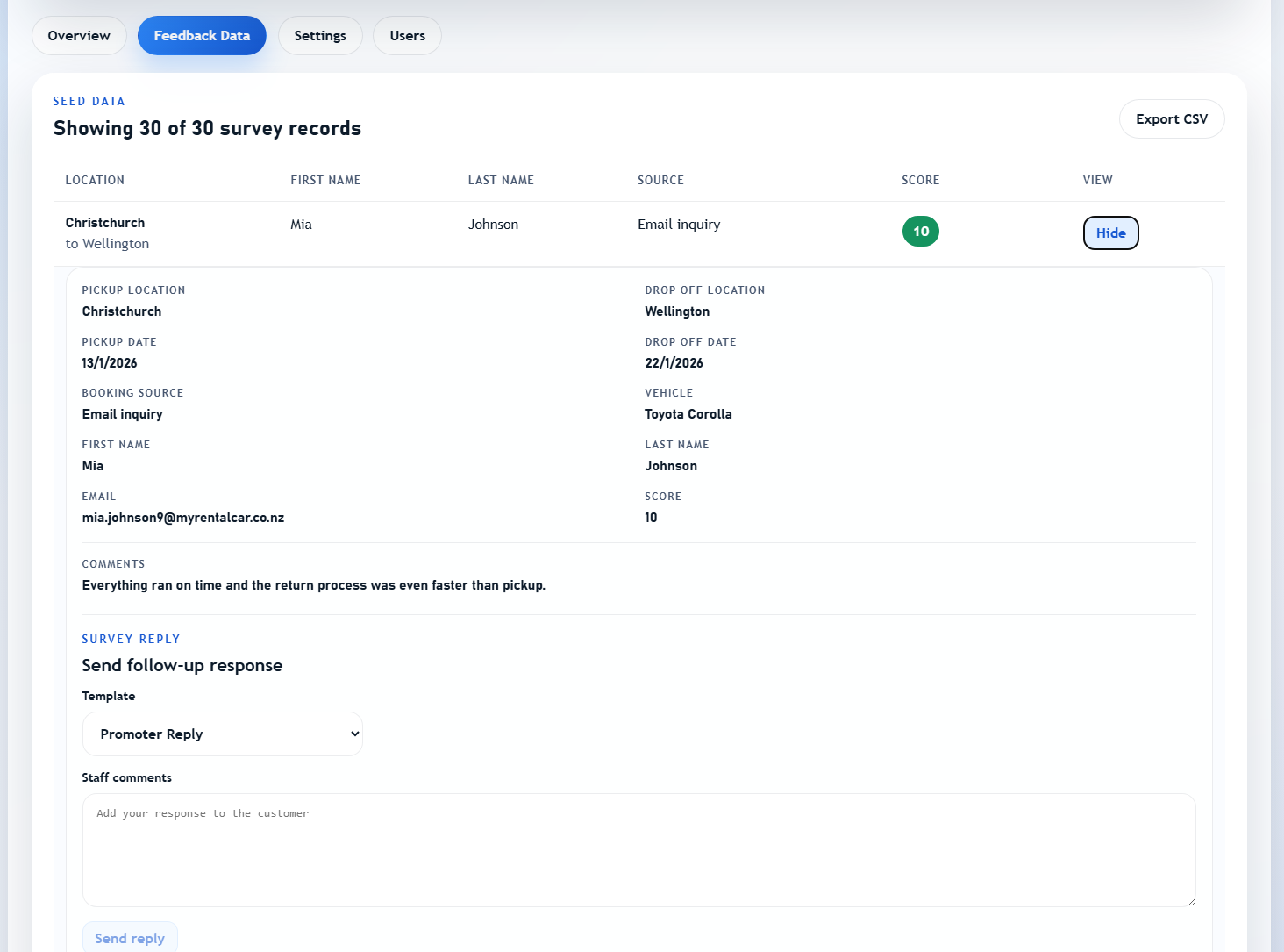Automated NPS & Customer Feedback System — image 2